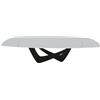 BONTEMPI tavolo allungabile a botte con struttura nero opaco BACH 53.79 300/250/200x106 cm - 53.79-M055-C180S