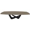 BONTEMPI tavolo allungabile a botte con struttura nero opaco BACH 53.79 300/250/200x106 cm - 53.79-M055-C181S