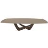 BONTEMPI tavolo allungabile a botte con struttura ottone scuro BACH 53.79 300/250/200x106 cm - 53.79-M028-C193