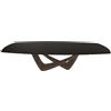BONTEMPI tavolo allungabile a botte con struttura ottone scuro BACH 53.79 300/250/200x106 cm - 53.79-M028-C152