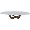 BONTEMPI tavolo allungabile a botte con struttura ottone scuro BACH 53.79 300/250/200x106 cm - 53.79-M028-C180S
