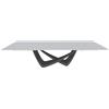 BONTEMPI tavolo allungabile rettangolare con struttura antracite BACH 53.85 290/240/190x100 cm - 53.85-M310-C180S