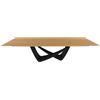 BONTEMPI tavolo allungabile rettangolare con struttura nero opaco BACH 53.85 290/240/190x100 cm - 53.85-M055-L009