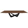 BONTEMPI tavolo allungabile rettangolare con struttura nero opaco BACH 53.85 290/240/190x100 cm - 53.85-M055-L036