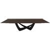BONTEMPI tavolo allungabile rettangolare con struttura nero opaco BACH 53.85 290/240/190x100 cm - 53.85-M055-L002