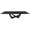 BONTEMPI tavolo allungabile rettangolare con struttura nero opaco BACH 53.85 290/240/190x100 cm - 53.85-M055-L038