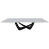 BONTEMPI tavolo allungabile rettangolare con struttura nero opaco BACH 53.85 290/240/190x100 cm - 53.85-M055-C180S