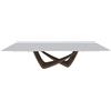 BONTEMPI tavolo allungabile rettangolare con struttura ottone scuro BACH 53.85 290/240/190x100 cm - 53.85-M028-C180S
