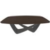 BONTEMPI tavolo fisso a botte con struttura antracite BACH 53.75 200x116 cm - 53.75-M310-L002