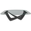 BONTEMPI tavolo fisso a botte con struttura antracite BACH 53.75 200x116 cm - 53.75-M310-C157