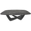 BONTEMPI tavolo fisso a botte con struttura antracite BACH 53.75 200x116 cm - 53.75-M310-C116