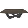 BONTEMPI tavolo fisso a botte con struttura antracite BACH 53.75 200x116 cm - 53.75-M310-C130