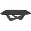 BONTEMPI tavolo fisso a botte con struttura antracite BACH 53.75 200x116 cm - 53.75-M310-CR002