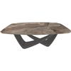 BONTEMPI tavolo fisso a botte con struttura antracite BACH 53.75 200x116 cm - 53.75-M310-CM009