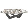 BONTEMPI tavolo fisso a botte con struttura antracite BACH 53.75 200x116 cm - 53.75-M310-CM010