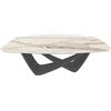 BONTEMPI tavolo fisso a botte con struttura antracite BACH 53.75 200x116 cm - 53.75-M310-CM015