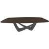 BONTEMPI tavolo fisso a botte con struttura antracite BACH 53.76 250x120 cm - 53.76-M310-L002