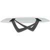 BONTEMPI tavolo fisso a botte con struttura antracite BACH 53.76 250x120 cm - 53.76-M310-C157