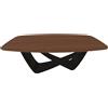 BONTEMPI tavolo fisso a botte con struttura nero opaco BACH 53.75 200x116 cm - 53.75-M055-L036