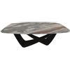 BONTEMPI tavolo fisso a botte con struttura nero opaco BACH 53.75 200x116 cm - 53.75-M055-C115