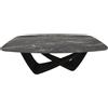 BONTEMPI tavolo fisso a botte con struttura nero opaco BACH 53.75 200x116 cm - 53.75-M055-C116