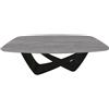 BONTEMPI tavolo fisso a botte con struttura nero opaco BACH 53.75 200x116 cm - 53.75-M055-CR006