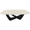 BONTEMPI tavolo fisso a botte con struttura nero opaco BACH 53.75 200x116 cm - 53.75-M055-CM027