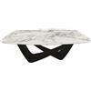 BONTEMPI tavolo fisso a botte con struttura nero opaco BACH 53.75 200x116 cm - 53.75-M055-CM003