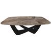 BONTEMPI tavolo fisso a botte con struttura nero opaco BACH 53.75 200x116 cm - 53.75-M055-CM009