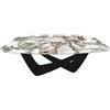 BONTEMPI tavolo fisso a botte con struttura nero opaco BACH 53.75 200x116 cm - 53.75-M055-CM010
