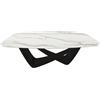 BONTEMPI tavolo fisso a botte con struttura nero opaco BACH 53.75 200x116 cm - 53.75-M055-CM012