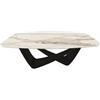 BONTEMPI tavolo fisso a botte con struttura nero opaco BACH 53.75 200x116 cm - 53.75-M055-CM015