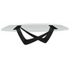 BONTEMPI tavolo fisso a botte con struttura nero opaco BACH 53.76 250x120 cm - 53.76-M055-C157