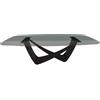 BONTEMPI tavolo fisso a botte con struttura nero opaco BACH 53.76 250x120 cm - 53.76-M055-C158