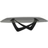 BONTEMPI tavolo fisso a botte con struttura nero opaco BACH 53.76 250x120 cm - 53.76-M055-C159