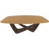 BONTEMPI tavolo fisso a botte con struttura ottone scuro BACH 53.75 200x116 cm - 53.75-M028-L009