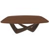 BONTEMPI tavolo fisso a botte con struttura ottone scuro BACH 53.75 200x116 cm - 53.75-M028-L036