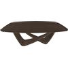 BONTEMPI tavolo fisso a botte con struttura ottone scuro BACH 53.75 200x116 cm - 53.75-M028-L002