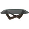 BONTEMPI tavolo fisso a botte con struttura ottone scuro BACH 53.75 200x116 cm - 53.75-M028-C158