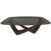 BONTEMPI tavolo fisso a botte con struttura ottone scuro BACH 53.75 200x116 cm - 53.75-M028-C159