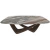 BONTEMPI tavolo fisso a botte con struttura ottone scuro BACH 53.75 200x116 cm - 53.75-M028-C115