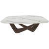 BONTEMPI tavolo fisso a botte con struttura ottone scuro BACH 53.75 200x116 cm - 53.75-M028-CM032