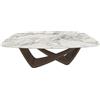 BONTEMPI tavolo fisso a botte con struttura ottone scuro BACH 53.75 200x116 cm - 53.75-M028-CM003