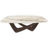 BONTEMPI tavolo fisso a botte con struttura ottone scuro BACH 53.75 200x116 cm - 53.75-M028-CM015