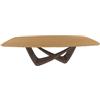 BONTEMPI tavolo fisso a botte con struttura ottone scuro BACH 53.76 250x120 cm - 53.76-M028-L009
