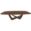 BONTEMPI tavolo fisso a botte con struttura ottone scuro BACH 53.76 250x120 cm - 53.76-M028-L036