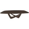 BONTEMPI tavolo fisso a botte con struttura ottone scuro BACH 53.76 250x120 cm - 53.76-M028-L002