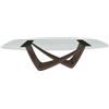 BONTEMPI tavolo fisso a botte con struttura ottone scuro BACH 53.76 250x120 cm - 53.76-M028-C157