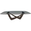 BONTEMPI tavolo fisso a botte con struttura ottone scuro BACH 53.76 250x120 cm - 53.76-M028-C158