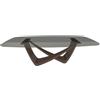 BONTEMPI tavolo fisso a botte con struttura ottone scuro BACH 53.76 250x120 cm - 53.76-M028-C159
